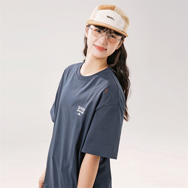 2024夏季新款男装日系潮牌纯棉印花圆领宽松短袖休闲T恤T906-F43,男装T恤,电商A101（原外27）