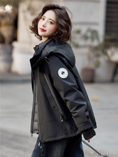 高端鹅绒女两件套2025冬季新款连帽保暖加厚派克服(内含报告），女装羽绒服，靓衣阁