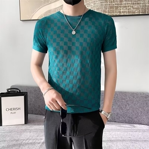 圆领文艺短袖时尚潮牌新款慵懒青春流行潮潮流夏季男纯色标准T恤图片