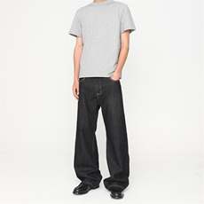 黑色原牛色牛仔裤2021M宽松直筒版型611-DW865-P6088，男装牛仔裤，星座611