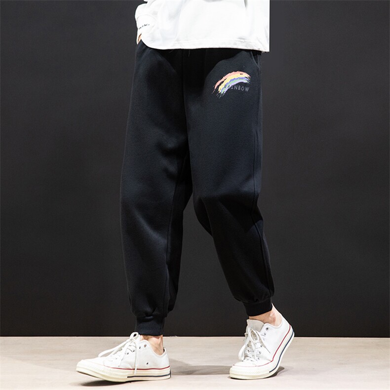 K12064-P40束脚纯棉运动裤男士休闲裤大码宽松卫裤男马切达,男装休闲裤,电商A040A