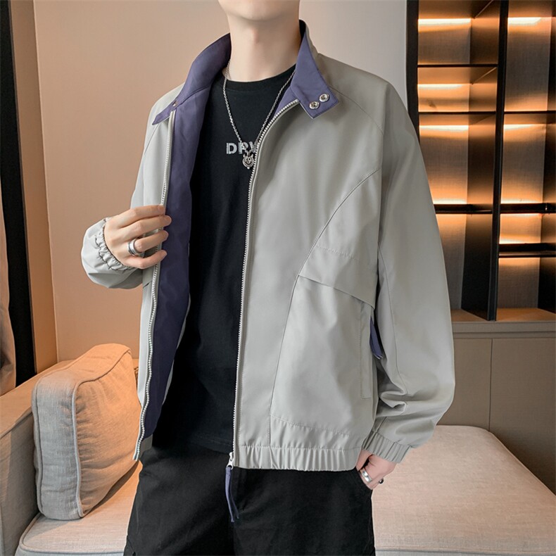 2025秋季新款现货户外夹克男撞色立领外套DSA157B-JK2502-特P75,男装夹克,电商A157B