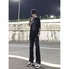 夏季美式高街ins小众破洞牛仔裤货号K755P6578，男装牛仔裤，电商A063