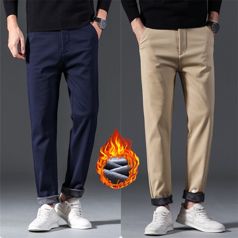 春秋冬季加绒保暖休闲裤男裤子直筒裤百搭小西裤6602加绒p45主推，男装西裤，星座224-1