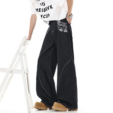 2026春季新款美式拼接提花牛仔裤xz906-K1306特批价42，控88，男装牛仔裤，星座906-1（原电商a316-2）