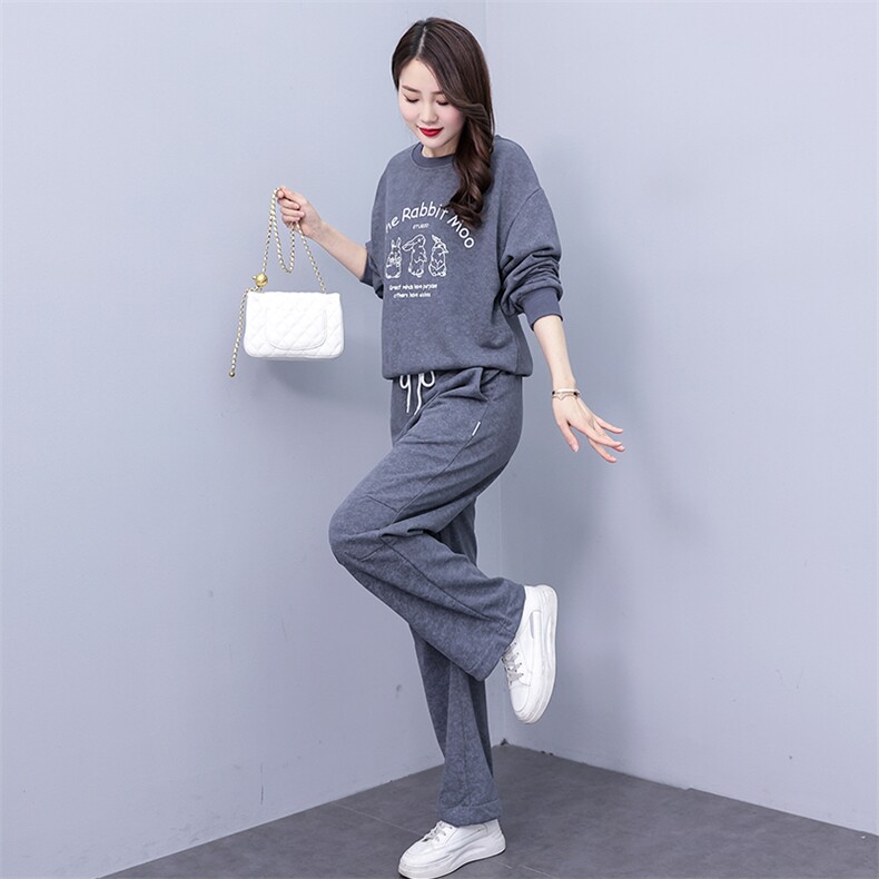 休闲运动服套装女春秋装2024年新款时尚洋气高级感时髦气质两件套，女装套装/套裙，凯瑟曼