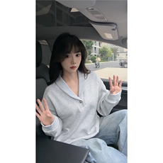 韩系学院风设计cleanfit卫衣简约纯色休闲打底常规P49加绒P59，男装T恤，电商B319