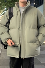 冬款新款港风立领棉服外套男士青少年保暖抽绳棉袄M2911特P45控68，男装棉衣，电商A001
