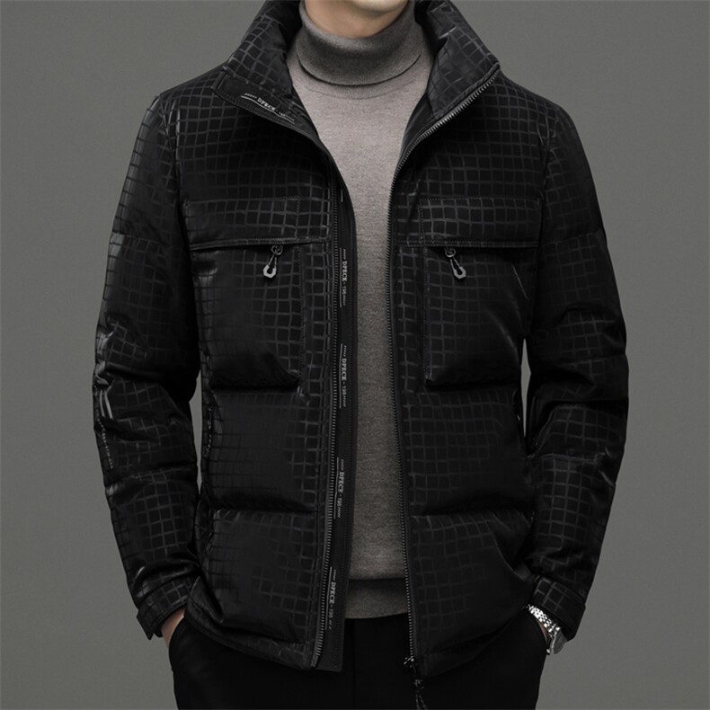 DFY083钱塘2020-2冬季厚款商务休闲简约中年男士羽绒服P300,男装羽绒服,钱塘207-2