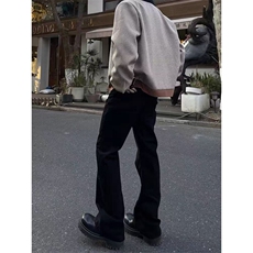 WE1568-P432025美式高街vibe水洗直筒微喇牛仔裤，男装牛仔裤，电商B323A