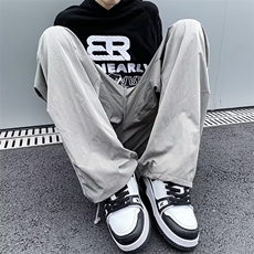 休闲裤男韩版潮流高街帅气束脚裤2024春季ins宽松长裤K4859-P43，男装休闲裤，星座412-2