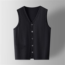 YT8208男式秋冬新款西装开衫保暖背心V领商务袄马甲P150，男装背心/马甲，电商B360