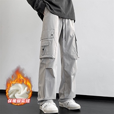 机能防水工装裤男大码加绒银狐绒伞兵裤K1317J加绒-特P45控88，男装工装外套，电商A001-1