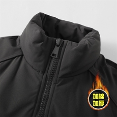 现货美式高街休闲棉衣夹克三防立领纯色户外工装加厚棉服外套，男装夹克，电商A486