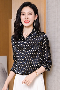 碎花真丝衬衫女长袖2026春装新款百搭气质小衫复古港风衬衣寸图片