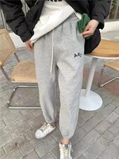 ABC字母卫裤，女装休闲裤，LL+