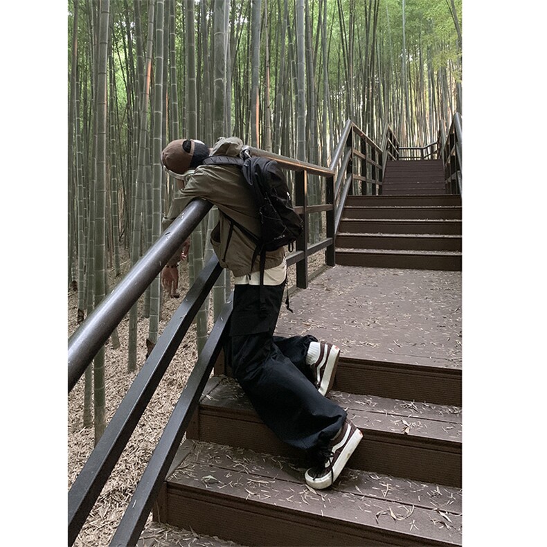 B221 美式ins街头hiphop休闲大口袋宽松工装裤 LK23121-P65 控88图片