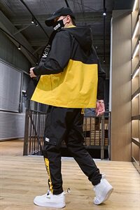 男青少年两件套春季夹克套装工装翻领夹克男CYTZ19图片