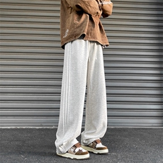 华棉高街秋冬加绒直筒宽松坠感休闲裤X1610-特批35加绒特批46，男装卫衣，星座718