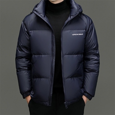 羽绒服男士2024冬季新款潮流简约上衣休闲加厚保暖连帽外套男装，男装羽绒服，电商B212（原钱塘6029）