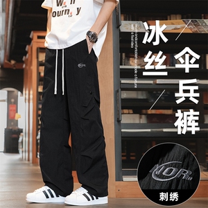 夏季新款卫裤男高街潮ins潮牌直筒休闲长裤潮流韩版AK0615-P45图片