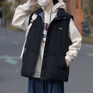 日系复古纯色服秋冬美式户外机能防水立领马甲背心男 W6280-P54图片