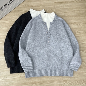 1506-1/MLR3101/P69高质量潮牌男女同款高龄毛衣宽松时尚百搭图片