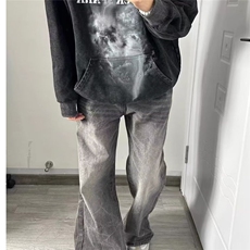 时尚新款文艺潮流牛仔裤百搭流行简约ins日系气质原宿慵懒，男装牛仔裤，星座601-1