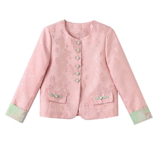 新中式国风提花外套女2025早春新款小香风小个子短款唐装名媛上衣，女装短外套，艾仟回(原伊仟回)