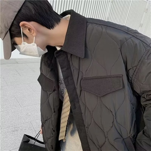 新款菱格棉衣男冬季棉袄外套韩版潮流面包服 W1022 P70图片