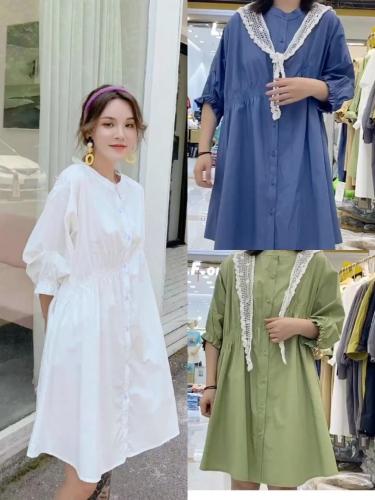 YGZ8806连衣裙女2021夏季新款不规则宽松显瘦仙女裙子,女装连衣裙,衣宫主