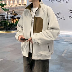 双面穿外套新款夹克男士潮百搭工装上衣高端简约JK02553-P83，男装夹克，星座308B-2