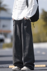 高克重400g立体拼接侧边口袋毛呢大码休闲裤男K24007-特P40控78，男装休闲裤，电商A001-1