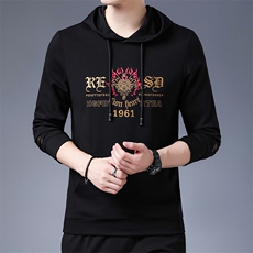 BSS129秋季新款2023年男士休闲圆领卫衣长袖套头外套时尚P62，男装卫衣，电商B360