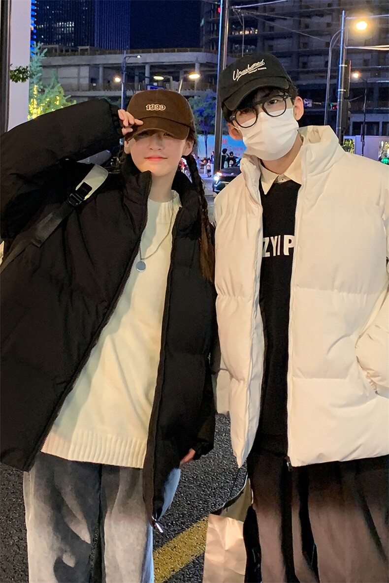 推荐2023冬季新款棉衣港风情侣棉服潮牌宽松上衣M6688,男装棉衣,星座815-2