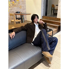外套男新款美式高街痞帅廓形宽松工装夹克潮男513AJK2586P60，男装夹克，星座513A