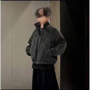 现货 网图慎用 春秋款皮夹克扎染皮衣外套 JK313 P60图片