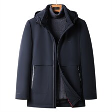 新款冬季脱卸内胆鹅绒羽绒服男冬装拆卸帽爸爸装GSNA2164-P380，男装羽绒服，电商B212（原钱塘6029）