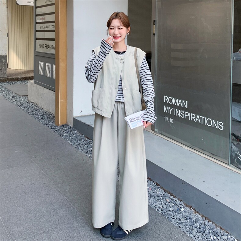春装新款！韩系休闲皮衣三件套2C260-Q076-P185-K288（三件套）,女装套装/套裙,2C260