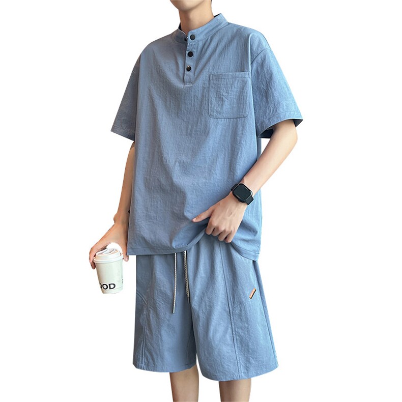 32502-P66大码控108大码夏季男士休闲套装,男装休闲套装,星座209
