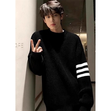 【005】潮牌毛衣男内搭针织衫红本命新年线衣A079-M67-P44，男装针织衫/毛衣，电商A079