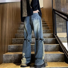 美式牛仔裤男款高街设计长裤潮C989P53，男装牛仔裤，星座1116-2