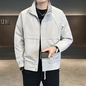 秋季新款夹克外套男春秋休闲百搭时尚立领男士夹克N812-P80图片