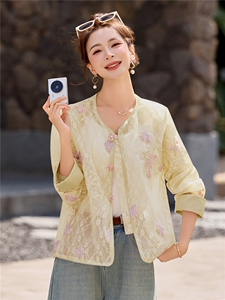 现货！！新中式短款外套女春秋2026新款高端减龄气质休闲时尚上衣图片