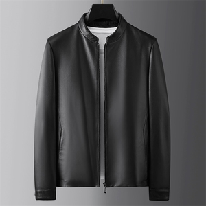 99205海宁羽绒服男绵羊皮外套立领夹克商务休闲男装P770图片