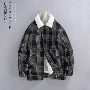 羊羔毛棉服男2025冬季新款休闲外套潮牌棉衣棉袄 M199 P120 控158图片