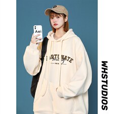 主推大货卫衣男中性港风2024秋季字母外套416B-WY263-P55限68，男装卫衣，星座416B-1
