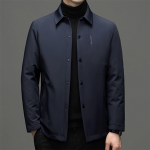 爸爸装羽绒服中年男士商务休闲上衣2023年新款冬季加厚保暖外套,男装羽绒服,电商B212（原钱塘6029）