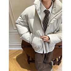 冬季加厚保暖PU皮棉衣短宽cleanfit面包服美式棉服MF3667-特P85，男装棉衣，电商B295