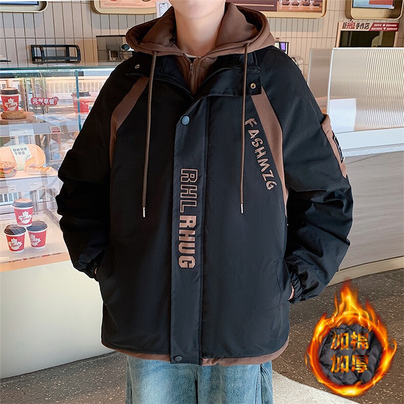 冬季宽松/连帽休闲外套潮加厚棉衣XZ102B-1M2568-P125,男装棉衣,星座102B-1